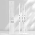 Kit de 4 pinceaux fins blancs pour aquarelle art dessin taille 10 6 4 2 de qualité - Ensemble de 4 Pièces / Blanc