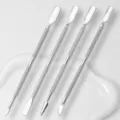 Edelstahl Nagelhautschieber Set 4Stk, professionelle doppelseitige Manikuerewerkzeuge. - 4 Stück/Packung / Doppelendiger Edelstahl-Nagelhautschieber