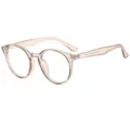 Klarer runder Brillengestell Vintage Mode Retro Stil leichte optische Brille Alltag. - Klarsicht Tee Rahmen Anti-Blaulicht