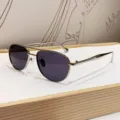 Silberne Doppelsteg Piloten Sonnenbrille, Metallrahmen Retro Sonnenschutz Brille für den Alltag. - Silberrahmen Graue Linse