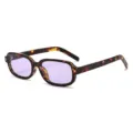 Klassische quadratische Sonnenbrille mit lila Gläsern für den perfekten Streetwear Look. - C7 Schildpatt Rahmen Violette Gläser