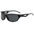 Black grey polarized sports cycling sunglasses, windproof outdoor riding sun glasses. - C2 Matte Black Frame Gray Lens