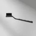 Antistatische bürste industrielle reinigungswerkzeug schwarzer griff nylon bürste 18cm - Nr. 9 Kurbelgriff Mittel