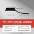 Antistatische bürste industrielles reinigungswerkzeug schwarze nylon bürste für tastatur. - Nr. 13 Kurbelgriff Extra Groß
