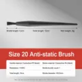 Antistatische Bürste schwarzes industrielles Reinigungswerkzeug für Tastatur und Teile 12cm. - Nr. 20 Kugelbürste 1 Borste