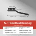 Antistatische bürste gebogener griff industrielle tastatur reinigung nylon werkzeug - Nr. 17 Kurbelgriff Groß
