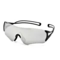 Occhiali da sole sportivi eleganti e alla moda per il ciclismo all'aperto e trekking. - Montatura Nera Specchio Argento