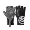 Breathable half finger cycling gloves anti-slip shock absorbing sports fitness gloves. - M / S Wind-Breaking Black