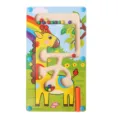 Holziges magnetisches Labyrinth-Spielzeug für Kinder, Farbsortierung Puzzle 2-4 Jahre alt - Hirsch