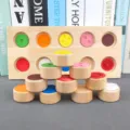 Montessori wooden sensory matching toy early educational tactile training puzzle game for kids - Standard Type