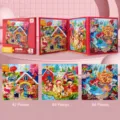 Kids magnetic puzzle book, staged jigsaw puzzles for toddlers, educational folding toy set - Level 5 Fairy Tale
