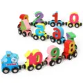 Train en bois magnétique avec chiffres, jouet éducatif coloré pour garçons et filles. - Train des chiffres magnétique (12 sections)
