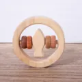 Natural wooden baby rattle toy montessori grasping toy for toddlers and infants safely. - Natural Circles