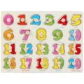 Holz Zahlen Steckpuzzle Montessori Frueherziehung Lernspielzeug Greifpuzzle fuer Kleinkinder. - A-3002 Zahlen