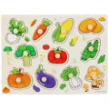 Rompecabezas de madera de verduras Montessori juguete educativo para niños pequeños - Verduras A-3013