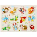 Rompecabezas de madera para niños, juguete educativo Montessori con insectos bonitos. - Insectos A-3015
