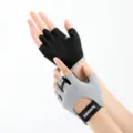 Vingervrije fitness handschoenen voor heren en dames outdoor sport fietsen ademend antislip grijs - Grijs