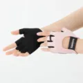 Half finger fitness gloves for men and women, breathable outdoor cycling non-slip sports. - S / Pink