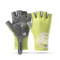 Half finger cycling gloves anti slip breathable outdoor sports fitness gloves yellow - M / S Wind-Breaking Green