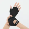Breathable half finger fitness gloves for men and women sports cycling anti-slip - S / Black