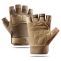 Men half finger tactical gloves outdoor sports cycling non-slip fitness training workout wear. - L / Paratrooper Half-Finger Gloves - Sand