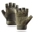 Tactical half finger gloves for men outdoor sports cycling climbing anti-slip fitness gear - L / Paratrooper Half-Finger Gloves - Army Green