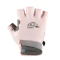 Ice Silk Cycling Gloves Summer Sun Protection Half Finger Outdoor Sports Gloves Pink - M / Iceberg Half Finger - Pink