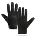Black tactical full-finger gloves for outdoor sports, cycling, climbing, and fitness wear. - Paratrooper Full Finger - Black