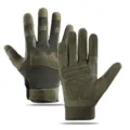 Men's Full Finger Tactical Gloves Military Green Anti Slip Outdoor Sport Hiking Gear - Paratrooper Full Finger - Army Green