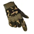 Tactical gloves camo men outdoor sports cycling climbing anti-slip wear-resistant training gear - Paratrooper Full Finger - Army Green Camo