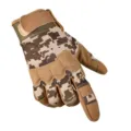 Men tactical gloves outdoor sports cycling climbing anti-slip wear-resistant camouflage gear - Paratrooper Full Finger - Sand Camo