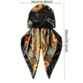 Damen Satin Paisley Druck Kopftuch Sonnenschutz Kappe stilvolle Turban Haube Sommer Neu - Schwarzes Paisley
