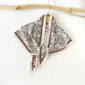 Women fashion silk scarf vintage horse print triangle head wrap elegant summer neckerchief - Horse Print(SJJ025) / Multicolor