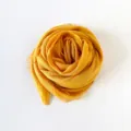 Sciarpa gialla in cotone e lino, scialle lungo protezione solare, copricapo versatile - 180*90CM / Curcuma