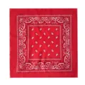 Rotes Paisley Bandana 100% Baumwolle quadratisches Tuch für Outdoor Sport Radfahren - Rot
