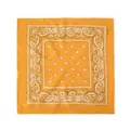 Oranger Paisley Bandana 100% Baumwolle Kopftuch Outdoor Sport Radfahren Gesichtsmaske. - Orange