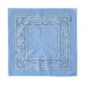 Hellblaues Paisley Baumwoll Bandana Kopftuch fuer Outdoor Sport und Radfahren Accessoire - Himmelblau
