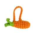 Handgemaakte gehaakte wortel mini schoudertas schattige pop accessoire pluche tasje. - Wortel Schoudertas / Oranje