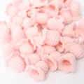 Handmade crochet pink lily of the valley flower heads, soft wool knit DIY craft bulk. - Light Pink