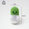 Handgemaakte gehaakte pil pluche pop emotionele ondersteuning schattig gebreid speelgoed - Groen