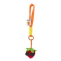 Handgemaakte gehaakte aardbei sleutelhanger met zonnebril, schattige wollen tasbedel. - Rode aardbei sleutelhanger met zonnebril