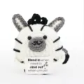 Handgemachte Häkel-Zebra Plüschpuppe, süßes lustiges Stofftier als kreative Zimmerdeko. - Mini Zebra