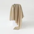 Solid beige pleated scarf women chic sun protection headscarf elegant 90cm square shawl. - Beige