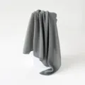 Grey pleated solid color scarf hijab women sun protection headwrap shawl 90cm square - Light Gray