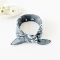 Graues Paisley-Muster Bandana Stirnband, vintage Haaraccessoire fur Outdoor-Sport und Alltag. - Grau