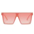 Rosa farbverlauf flache oberseite sonnenbrille mode oversize einteilige brillen reise - C10 Mattrosa Rahmen Verlaufstrosa Linsen