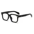 Klassische schwarze quadratische Brillengestelle für Damen und Herren, Blaulichtfilter Brille. - C10 Glänzender Schwarzer Rahmen Blaulicht Blockierende Linse