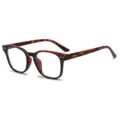 Retro Schildpatt Optische Brille mit klassischem Rahmen und stilvollem Design für den Alltag. - C14 Schildpatt Rahmen Anti-Blaulicht Gläser