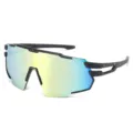 Nuevas gafas de sol deportivas y modernas para ciclismo al aire libre y montañismo. - C2 Montura Negra Espejo Dorado