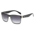 Gafas de sol cuadradas de moda para hombres y mujeres, protección UV, ideales para exteriores. - Estilo de marco cuadrado (T1868) / C1 Marco Negro Lente Gris Degradado